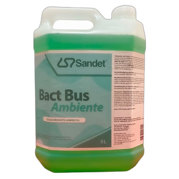 Sandet Bactbus 5L | Bactericida e Desodorizante para Sanitários de Ônibus, Motor Homes e Indústrias | REF: 2786