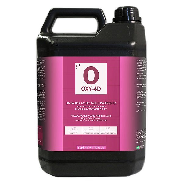 EasyTech Oxy 4D 5L | Limpador Multiuso com Peróxido, Aroma Cítrico, Ação Desodorizadora e Alta Diluição | REF: 5832