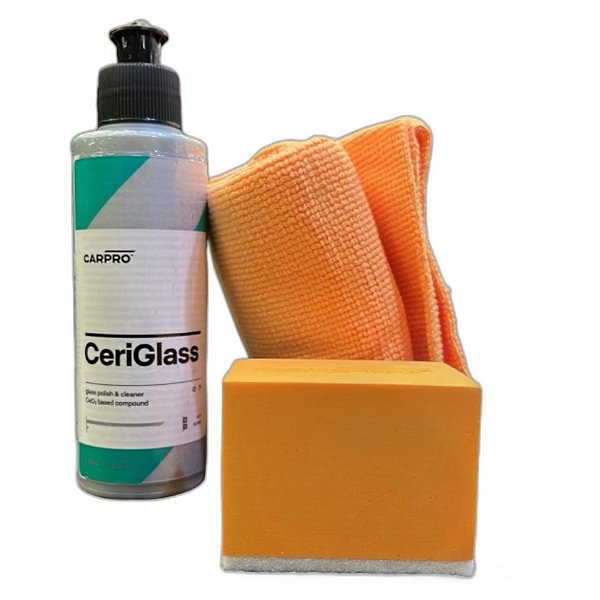 CarPro CeriGlass Kit 150ml - Polidor de Vidros e Removedor de Manchas | Alta Performance | REF:1763