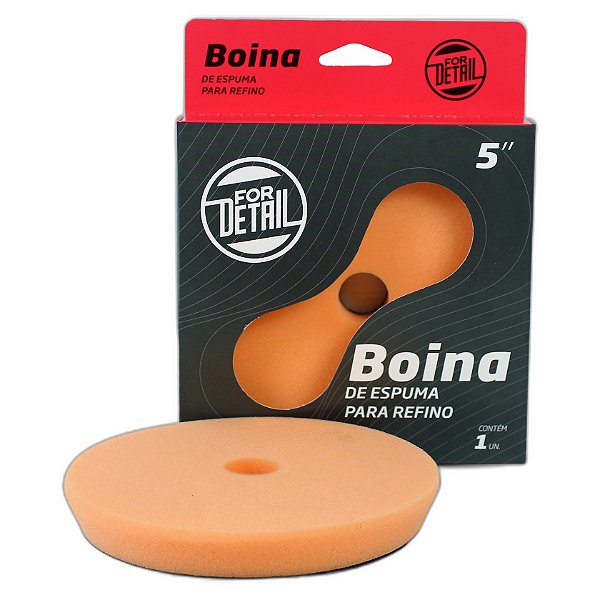 FORDETAIL BOINA ESPUMA 5POL REFINO - LARANJA REF: 5971