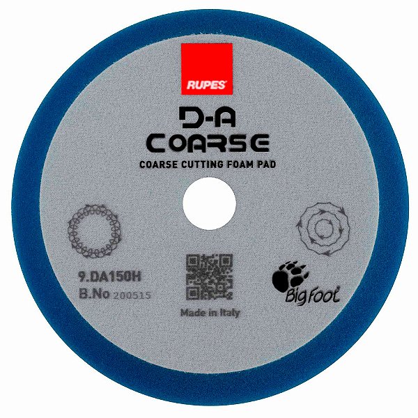 RUPES BOINA ESPUMA 5" CORTE AZUL - Corte Eficiente e Máximo Desempenho | Remoção de Defeitos Graves | REF:4957