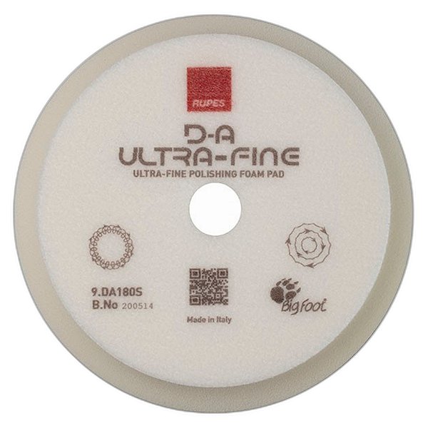 RUPES BOINA ESPUMA 6POL LUSTRO BRANCA - Acabamento Ultra Brilhante | Ideal para Pinturas Sensíveis e Ceras | REF:4962