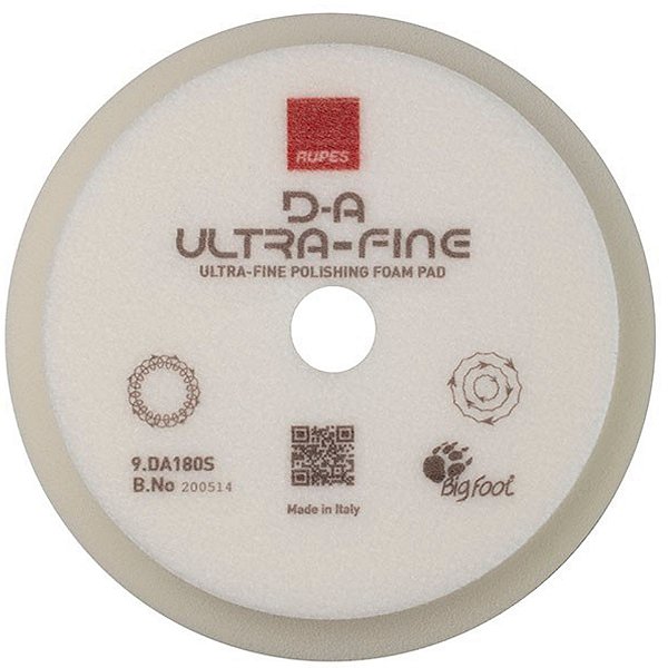 RUPES BOINA ESPUMA 6POL LUSTRO BRANCA - Acabamento Ultra Brilhante | Ideal para Pinturas Sensíveis e Ceras | REF:4962