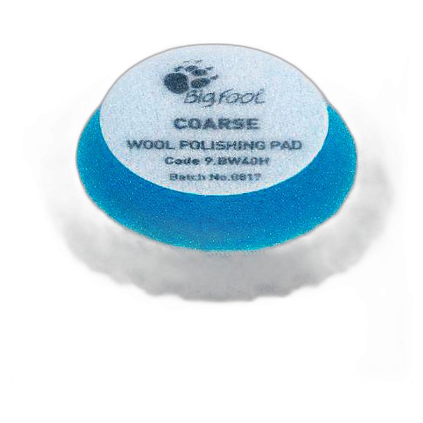 Rupes Boina de Lã 3" D-A Coarse Azul Agressiva | Alto Corte para Politriz Roto Orbital com Velcro | REF: 2720