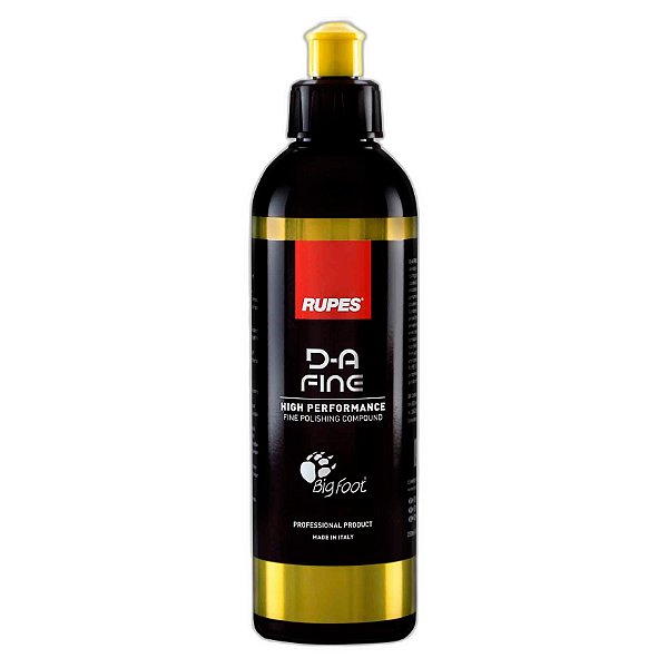 Rupes Composto de Refino D-A Fine Amarelo 250ml | Brilho Intenso e Finalização Impecável Para Pintura Automotiva Sensível | REF: 4951
