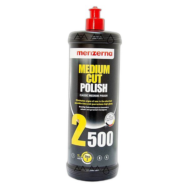 MENZERNA | Composto de Refino 2500 1L | Medium Cut Polish | Elimina Imperfeições e Realça o Brilho | REF:5003