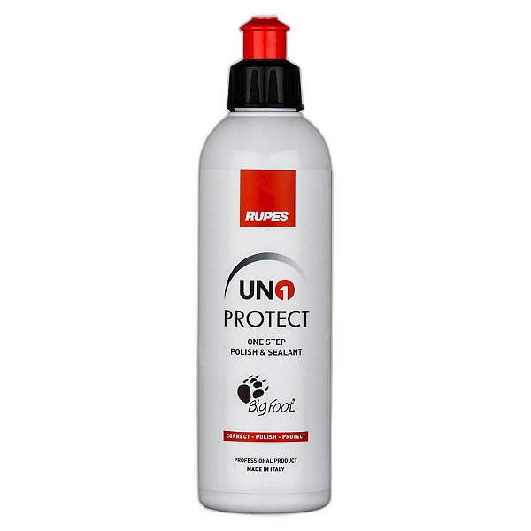 RUPES UNO PROTECT 250ML | Composto All-in-One | Polidor, Lustro e Proteção de até 90 Dias | REF:4953