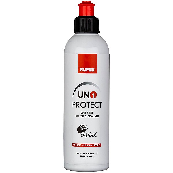 RUPES UNO PROTECT 250ML | Composto All-in-One | Polidor, Lustro e Proteção de até 90 Dias | REF:4953