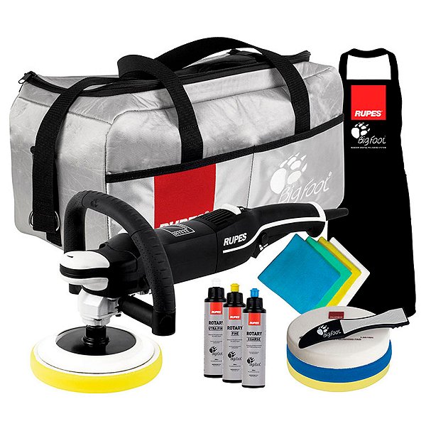 RUPES Kit Politriz Rotativa LH19 DLX 230V com Boina, Compostos e Bolsa | Motor de Alto Torque | REF: 2775