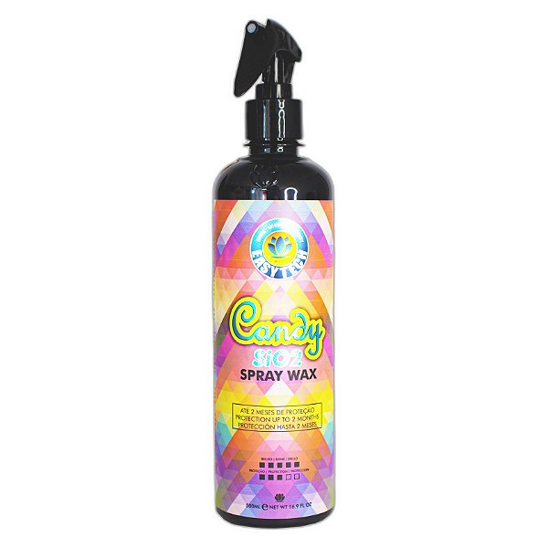 EasyTech Candy Wax 500ml | Cera Líquida com SiO₂, Brilho Espelhado, Hidrorrepelência e Proteção UV para Pintura e Vidros | REF: 5646