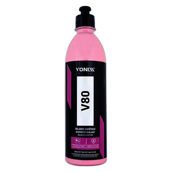 Vonixx V80 Selante Sintético 500ml | Brilho Molhado e Proteção UV | REF: 3219