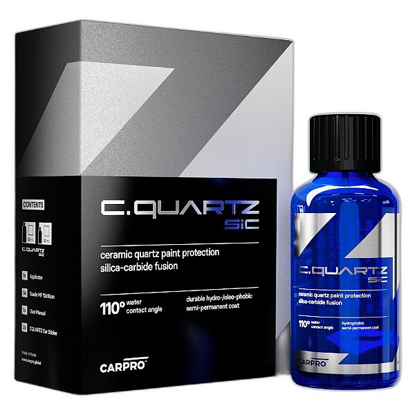 CarPro CQuartz SiC 50ml | Revestimento Cerâmico para Pintura | Alta Resistência Química e Brilho Intenso | REF:5388