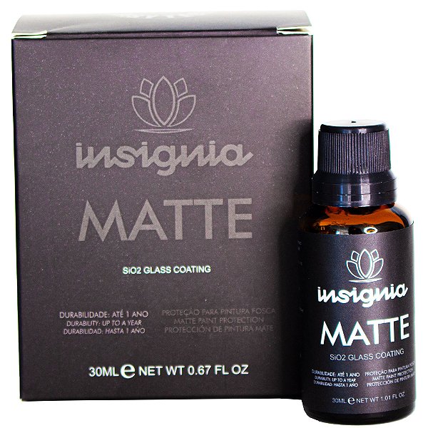 EasyTech Insignia Matte 30ml | Nano Revestimento SiO₂ para Pinturas Foscas e Adesivos com Proteção UV e Hidrorrepelência | REF: 5647