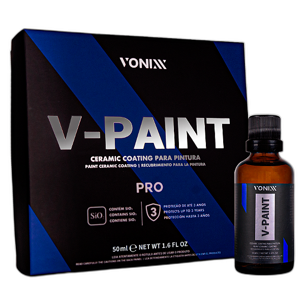 Vonixx V-Paint Pro 50ml | Vitrificador Cerâmico de Alta Resistência | Brilho Intenso e Proteção UV | REF: 3235
