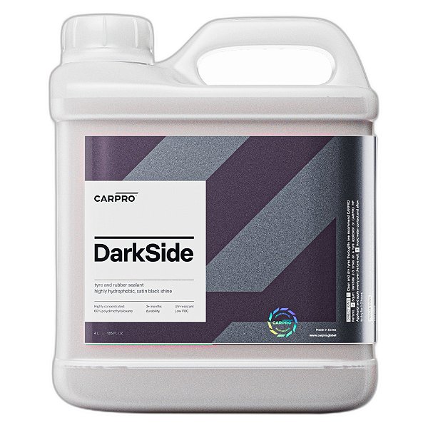 Darkside CarPro 4L | Selante para Pneus e Borrachas | Brilho e Proteção Duradoura | REF:6197