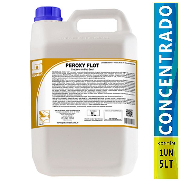 Peroxy Flot Spartan - Limpador e Clareador de Tecidos - 5L | Alta Eficiência e Rendimento | REF:6284