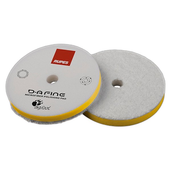RUPES Boina de Microfibra Amarela D-A Fine 5" – Refino Preciso com Acabamento Uniforme e Controle Superior | REF:6326