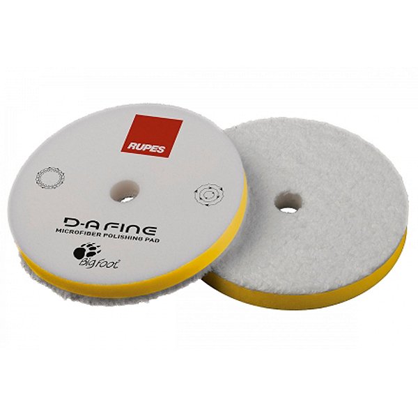 RUPES Boina de Microfibra Amarela D-A Fine 5" – Refino Preciso com Acabamento Uniforme e Controle Superior | REF:6326