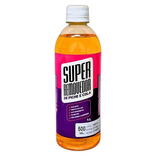 Super Removedor de Piche e Cola 500ml | Limpeza Impecável com Solventes Naturais | REF:6419