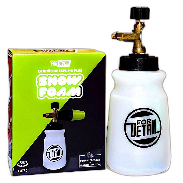 Canhão de Espuma Snow Foam For Detail | Espuma Densa e Alta Pressão com Encaixe Rápido | REF:6173