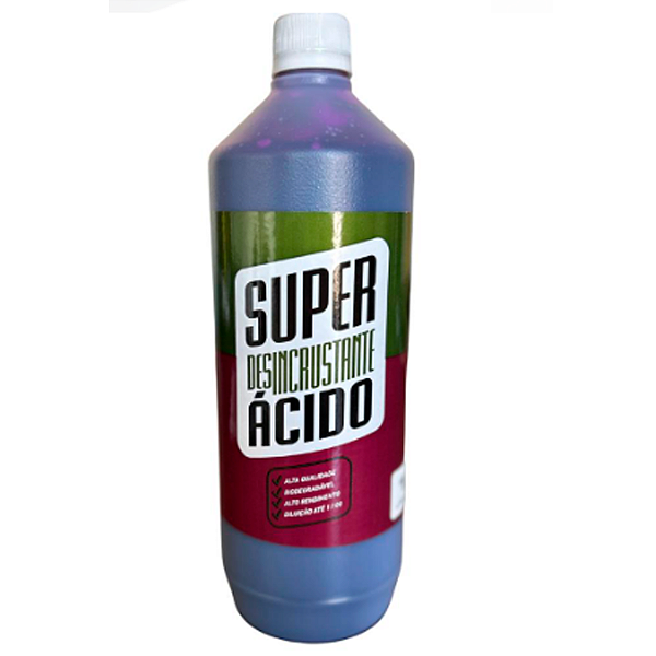 Super Desincrustante Ácido 1L | Remoção de Incrustações e Sujeiras Difíceis | Alta Eficiência | REF:6532