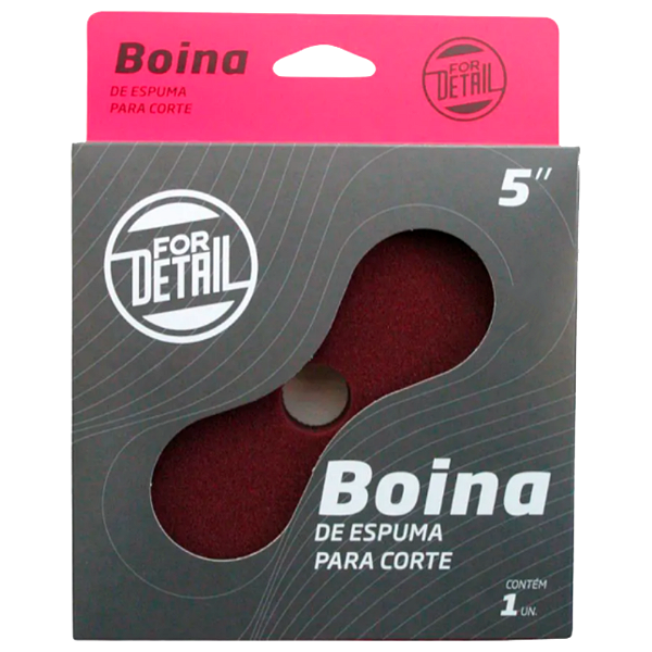 Boina de Espuma Roxa For Detail 5" | Corte Médio e Alta Performance | REF:6572
