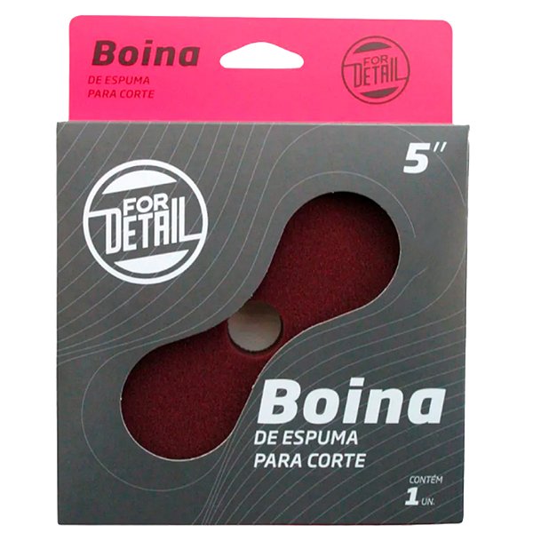 FORDETAIL BOINA ESPUMA 5POL CORTE MEDIO - ROXA REF: 6572