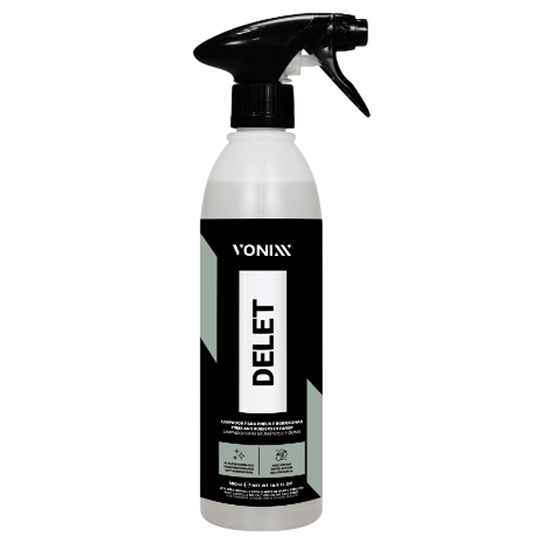 Vonixx Delet 500ml | Limpador para Pneus e Borrachas | Limpeza Profunda | REF:6161