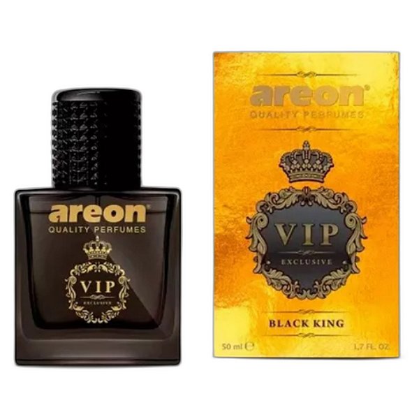 AREON PERFUME VIDRO 50ML - VIP BLACK KING (PEQUENO) REF: 6622
