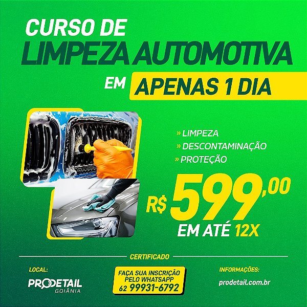 CURSO DE LIMPEZA AUTOMOTIVA