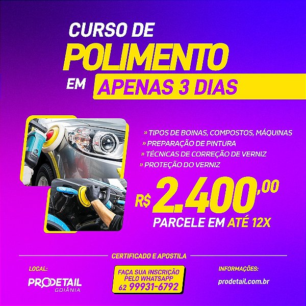CURSO DE POLIMENTO PRODETAIL