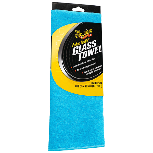 Toalha de Microfibra Perfect Clarity Glass Towel Meguiar's 41x41cm | Alta Performance e Sem Fiapos | REF:6766