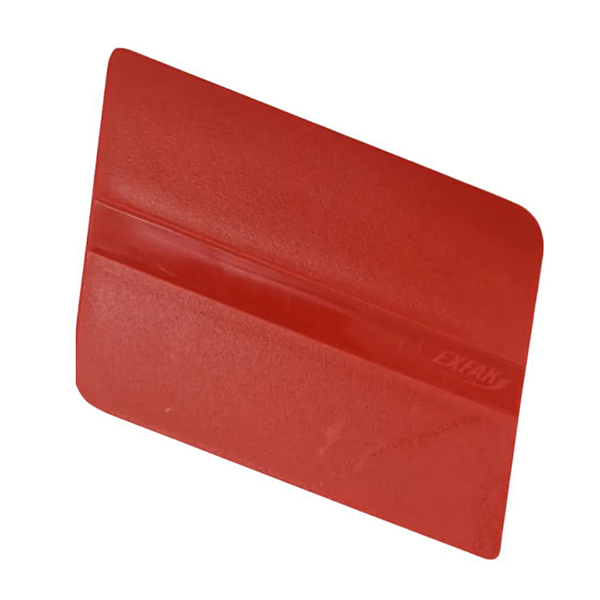 EXFAK ESPATULA PARELOGRAMA SEMI FLEXIVEL SILICONE VERMELHA 50-2075 REF:6655