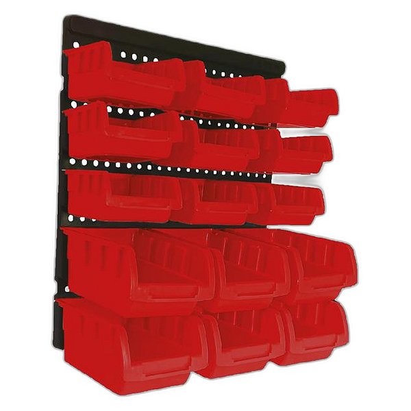 SIGMA PAINEL GAVETEIRO 15 CAIXAS VERMELHO - 0699990042 REF:7013