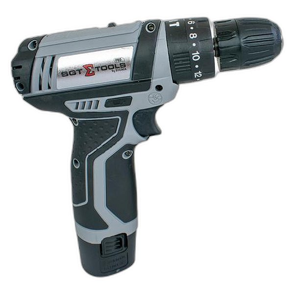 SIGMA PARAFUSADEIRA E FURADEIRA DE IMPACTO A BATERIA 38 10MM - SGT7102 REF:7016