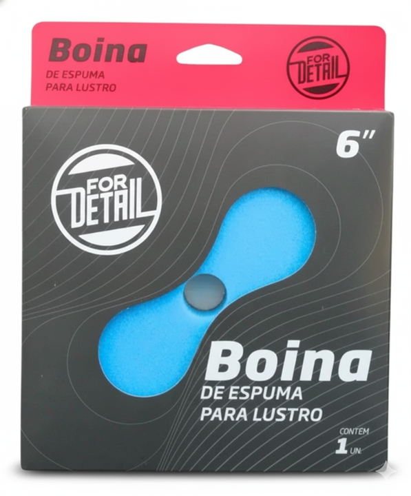 FORDETAIL BOINA ESPUMA 6POL LUSTRO - AZUL REF:7076