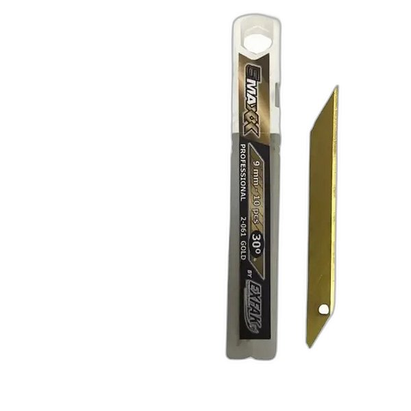 EXFAK LAMINA PARA ESTILETE ACO CARBONO GOLD 10UN - 2-061 30 REF:7062