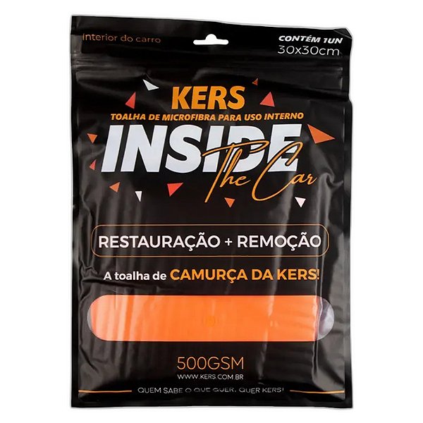 KERS INSIDE THE CAR TOALHA DE MICROFIBRA 30X30CM 500GSM REF:6920