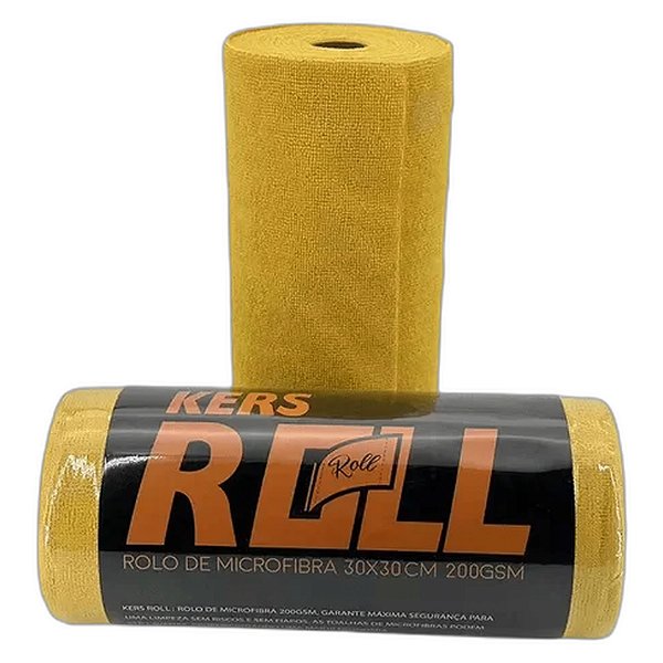 KERS MICROFIBRA ROLO 30X30 200G 50UN AMARELO REF:6921