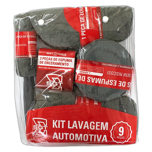 SIGMA KIT LAVAGEM AUTOMOTIVA  9 PECAS REF:6434