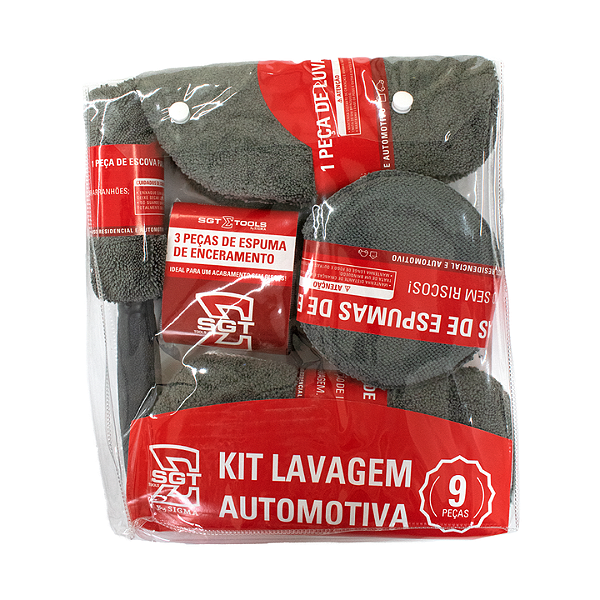 SIGMA KIT LAVAGEM AUTOMOTIVA  9 PECAS REF:6434