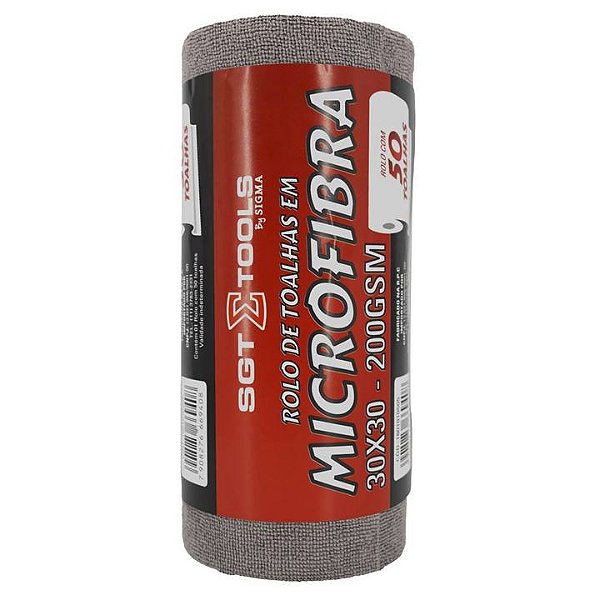 SIGMA ROLO DE MIC 30X30 200GSM 50UN CINZA - 1801010505 REF:7067