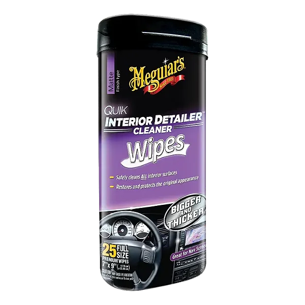 MEGUIARS QUIK INTERIOR DETAILER WIPES REF:6844