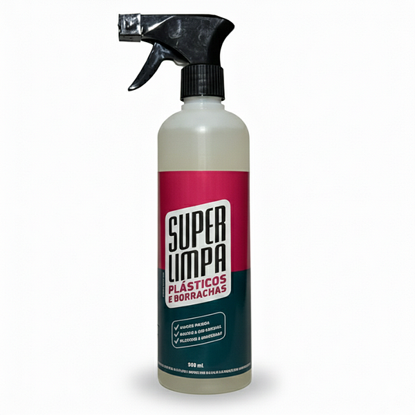 SUPER LIMPA PLASTICOS E BORRACHAS 500ML - SLPB500 REF:6829