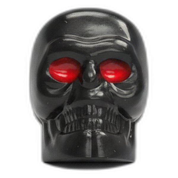 GOOAR KIT 4 TAMPAS VALVULA PNEU - CAVEIRA PRETA REF: 7081