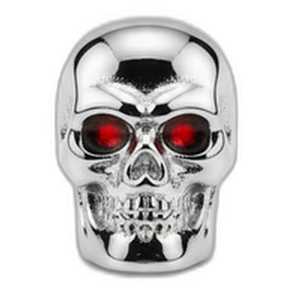 GOOAR KIT 4 TAMPAS VALVULA PNEU - CAVEIRA CROMADA REF: 7084