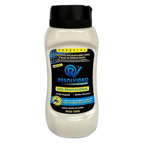 Resolvidro Composto Líquido 250g - Polidor de Vidros Avançado REF:7185