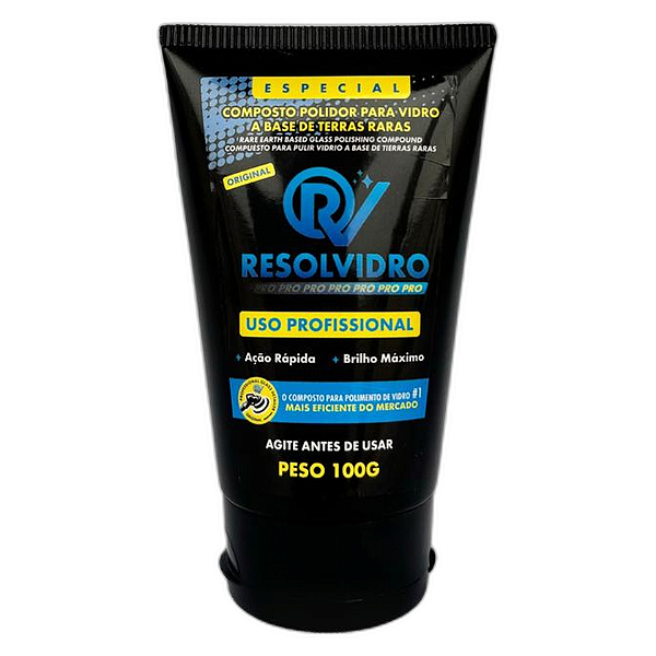 Polidor de Vidros Resolvidro Composto Líquido 100g - Clareza Extrema REF:7184