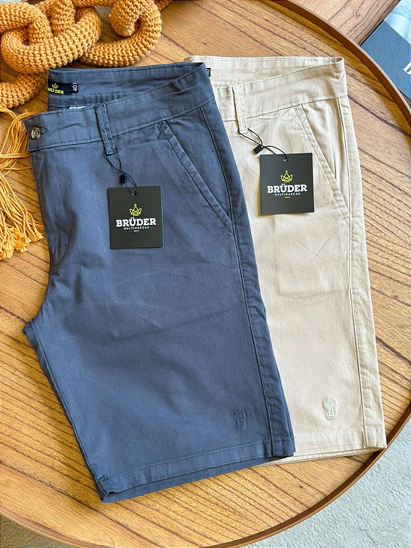 Kit Bermuda Sarja - Bege e Chumbo Bruder