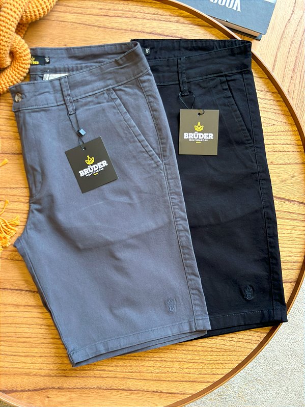 Kit Bermuda Sarja - Preto e Chumbo Bruder